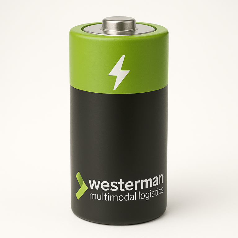Batterij met Westerman logo