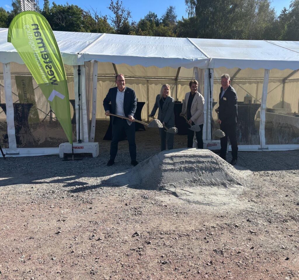 Eerste schop voor nieuwe vestiging Westerman in Västerås
